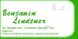 benjamin lindtner business card